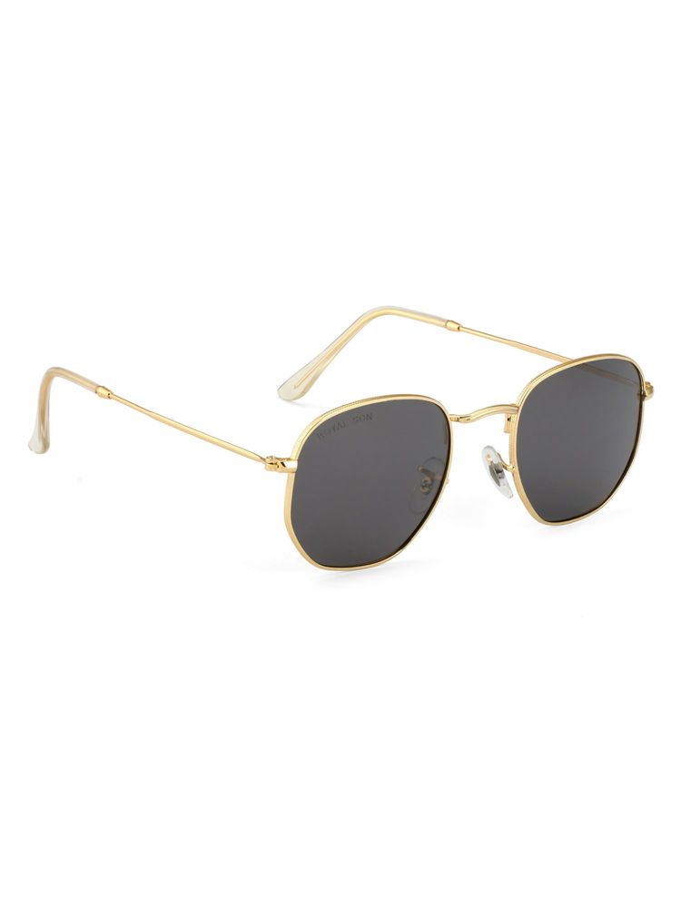 Royal Son Men Women Polygon Sunglasses Black Lens (Medium)-CHI00108-C6-image-48