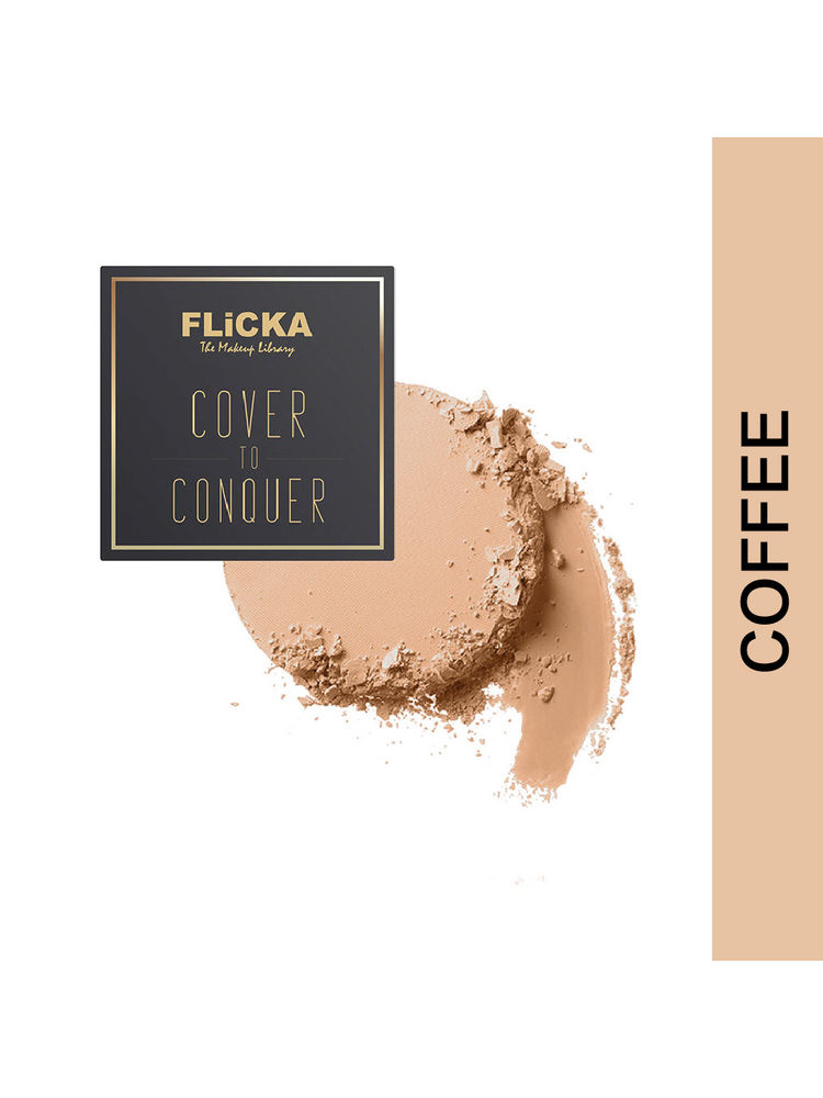 Flicka Cover To Conquer Velvet Matte Compact Powder Lightweight Formula Matte Finish-picture-28