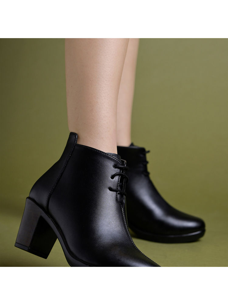 Shoetopia Smart Casual Black Boots