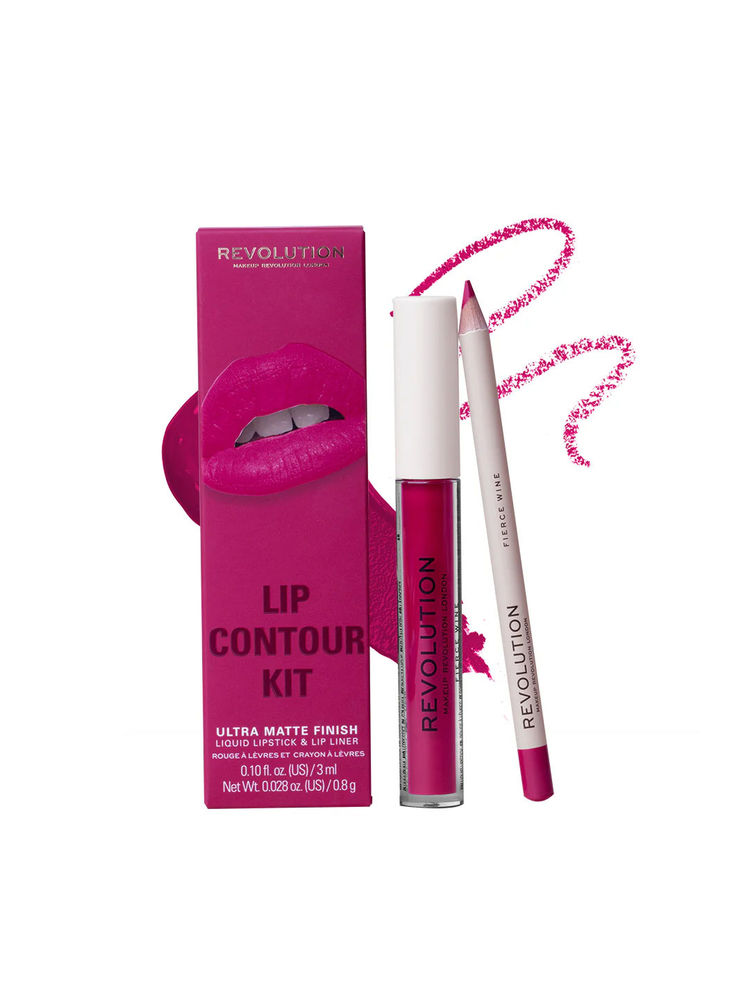 Makeup Revolution Lip Contour Kit - Fierce Wine-picture-17