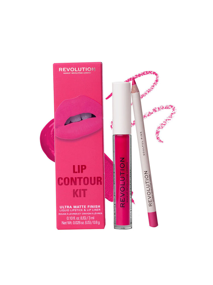 Makeup Revolution Lip Contour Kit - Soulful Pink-image-29