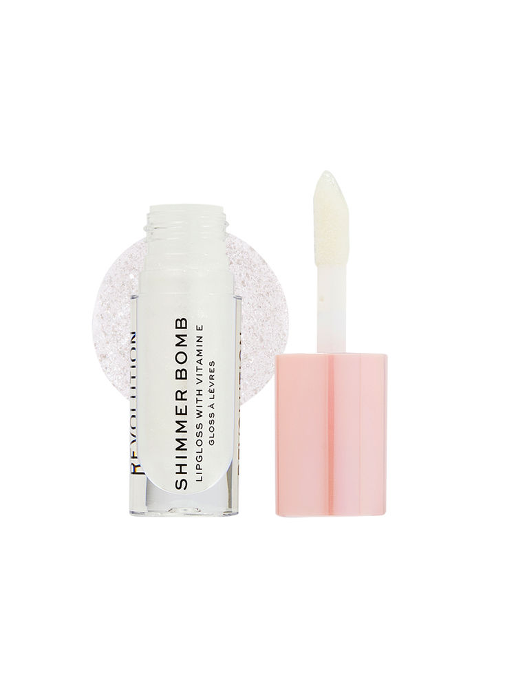 Makeup Revolution Shimmer Bomb Lipgloss-Infused With Vitamin E For Extra Nourishment - Beam Pearl-image-30