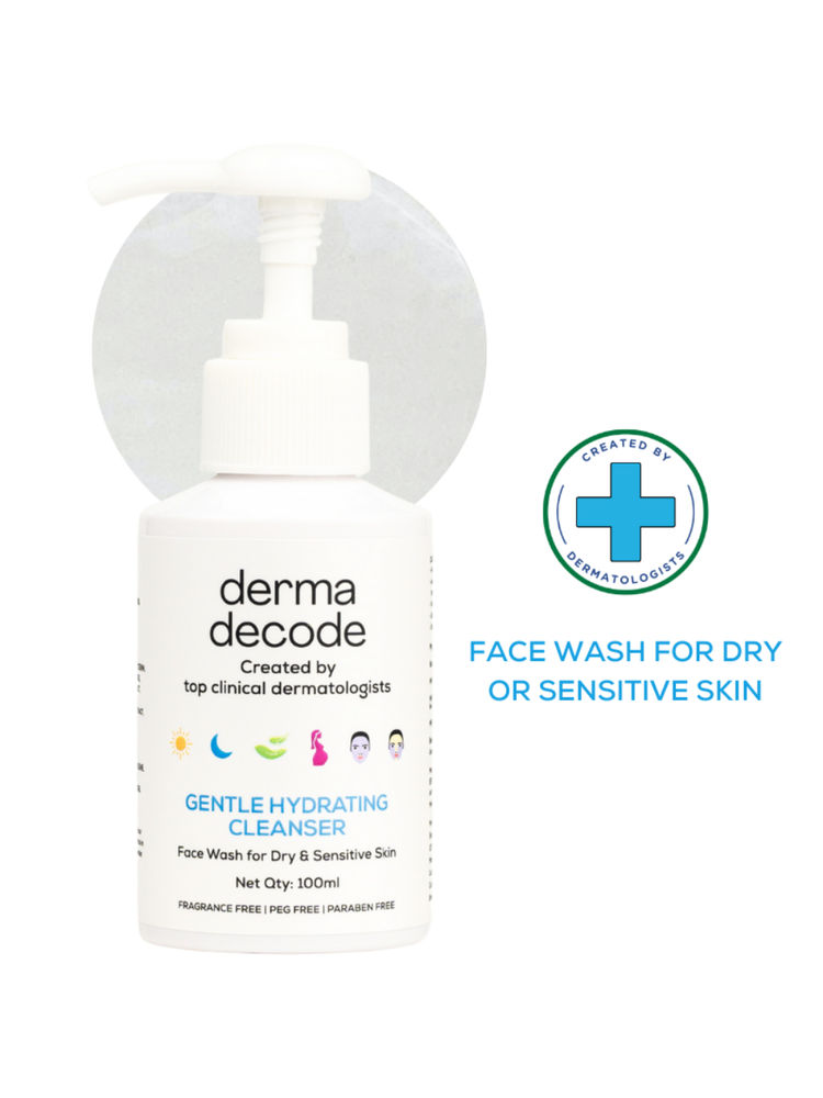 Derma Decode Face Wash for Dry Skin with Hydrating Ingredients Gentle Cleanser for Smooth Soft Skin-picture-5