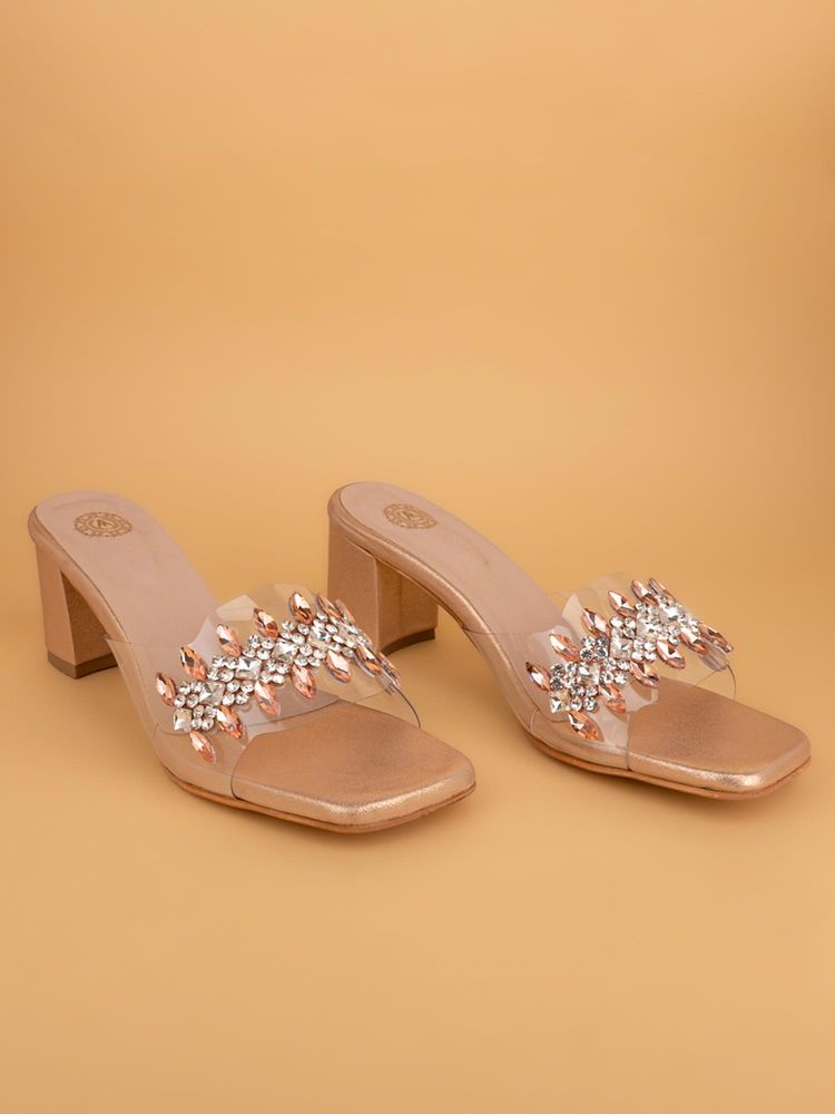Alberto Torresi Women Rose Gold Block Heels-image-24