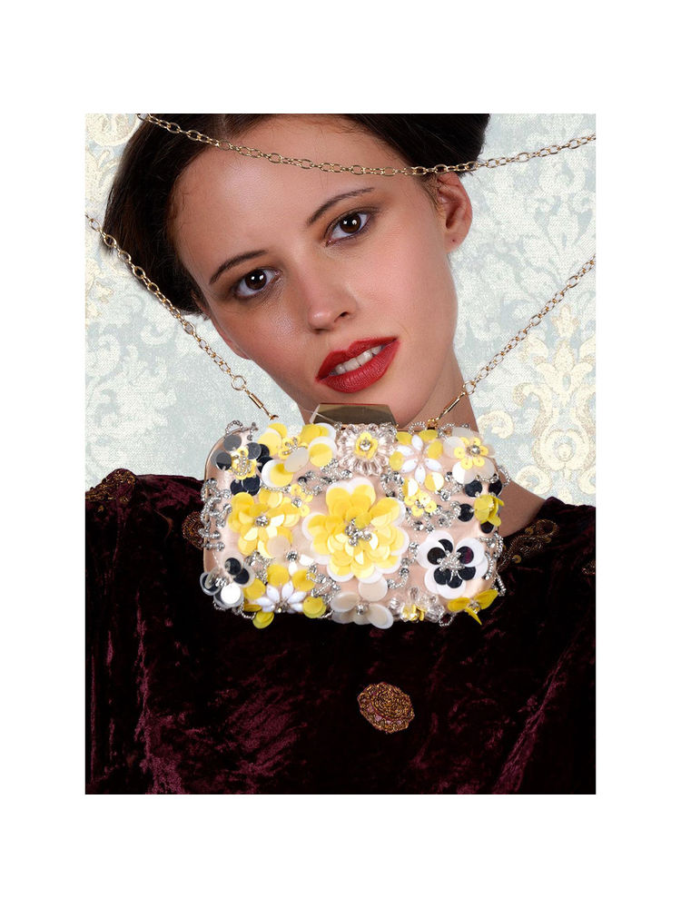 Odette Duchess Beige Clutch-picture-30