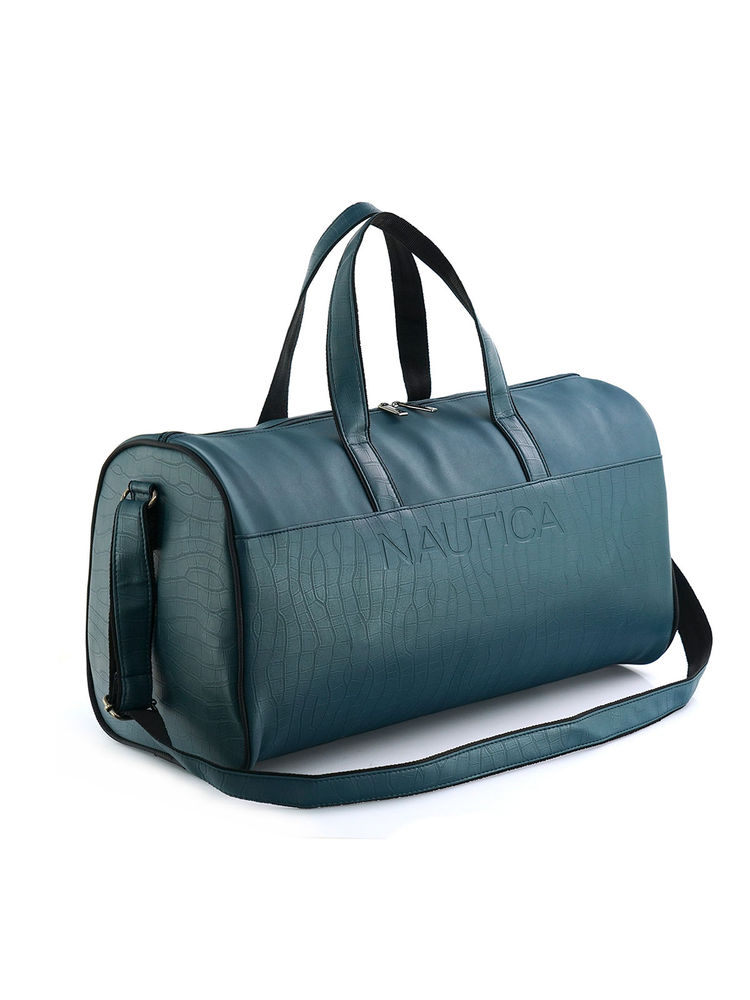nautica accessories Nautica Teal Unisex PU Compact & Comfortable Duffle Bag-picture-26