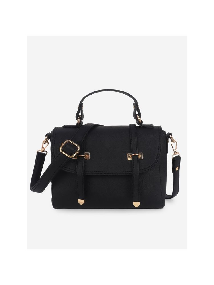yelloe Black Satchel Bag Handbag-picture-11