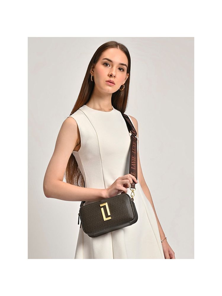 Womens Mono Fenny25 Box Sling Bag Choco (S)-image-3