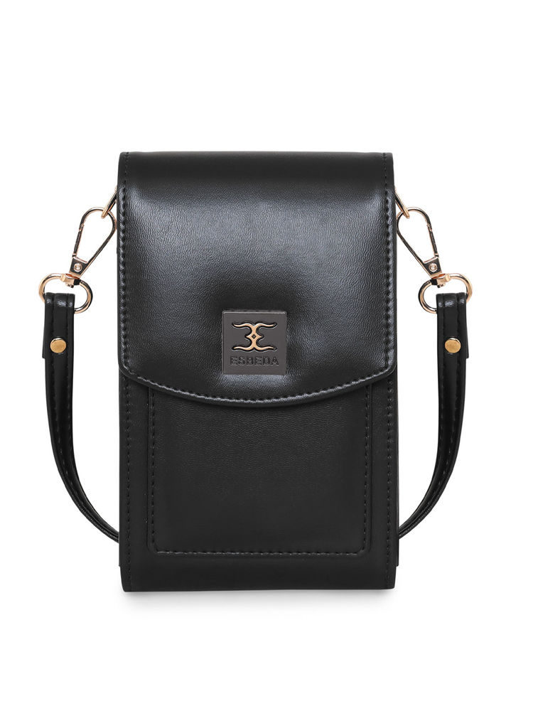 ESBEDA Black Color Mobile Sling Bag for Women (S)-image-20