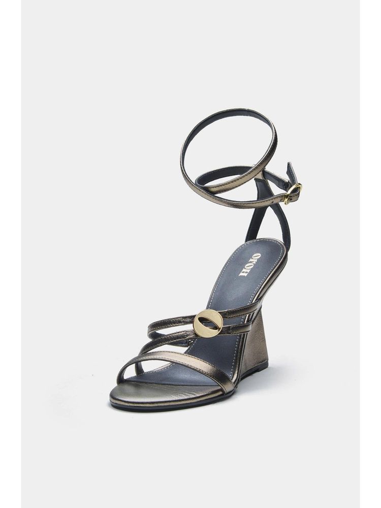 Oroh Angelina Wedges Heels - Grey-image-31