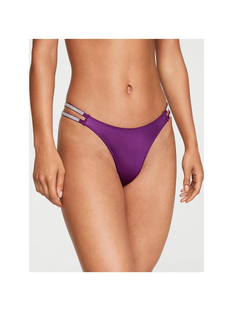victoria's secret intimates Victoria's Secret Purple Very Sexy Double Shine Strap Smooth Thong Panty-picture-33