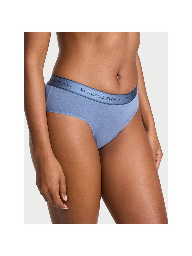 Victoria's Secret Blue Cotton Logo Cotton Hip Hugger Panty-image-42