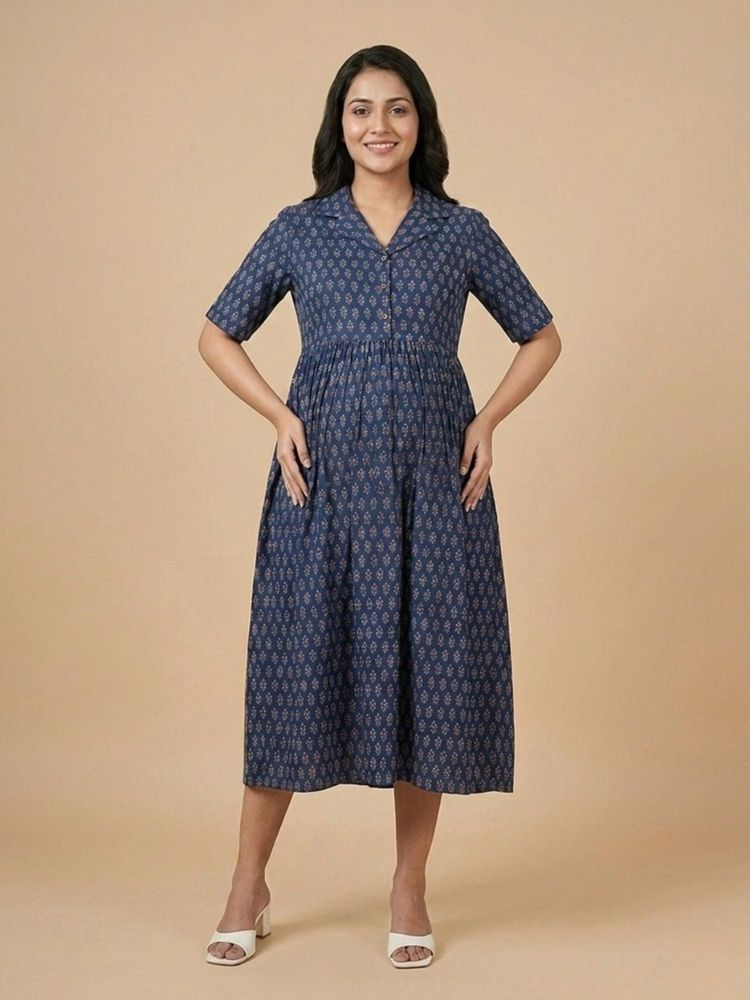 The Mom Store Off-Duty Navy Maternity and Nursing Dress-image-14