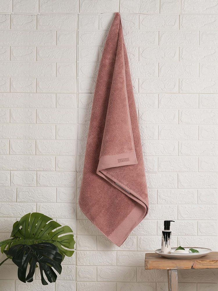 SPACES Pink Eminence Egyptian Cotton 670 Gsm Dobby Weave Plan Bath Towel-image-29