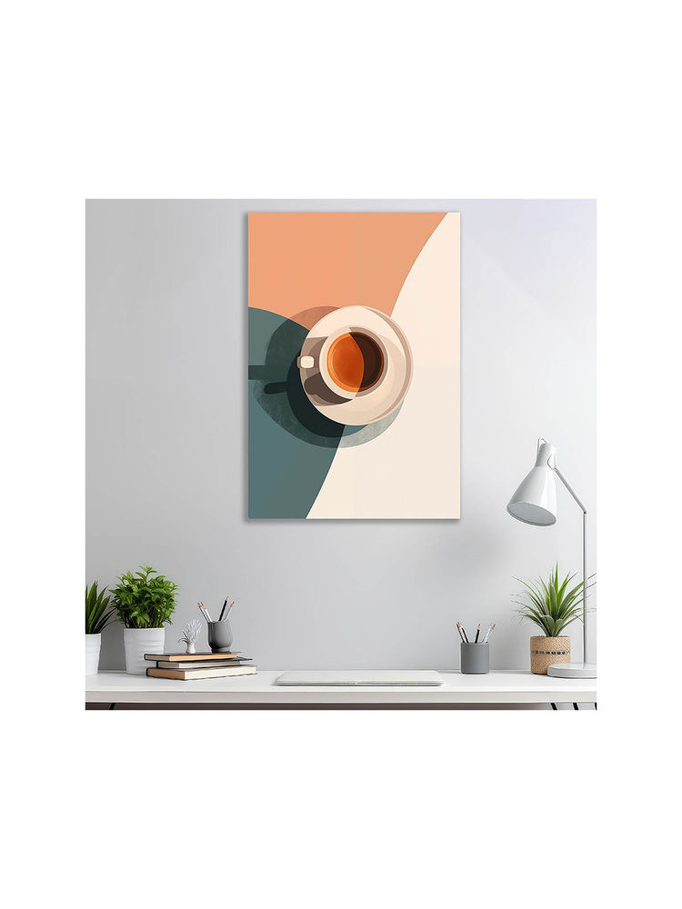 Dekorstation Modern Minimalist Coffee Art Abstract Espresso Cup Wall Canvas Painting-image-21