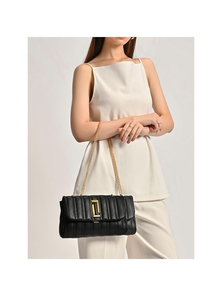 Lavie Luxe Women's Mallow small Sling (Black) (S)-picture-10