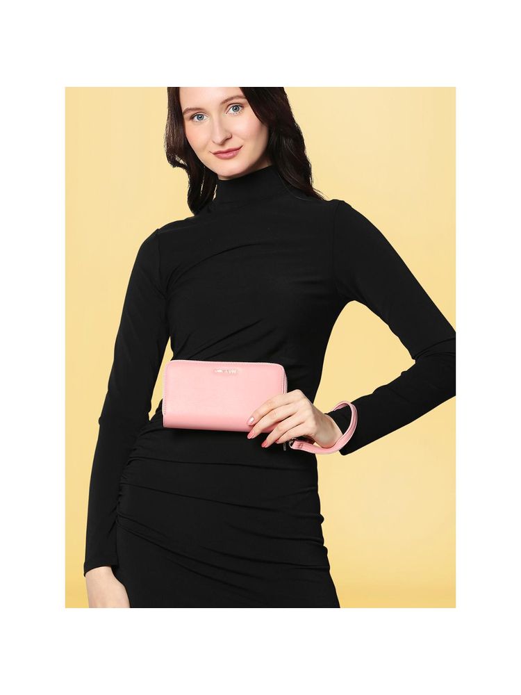 Lavie Luxe Dual Zip Women's Wallet (Lt Pink) (L)-image-22
