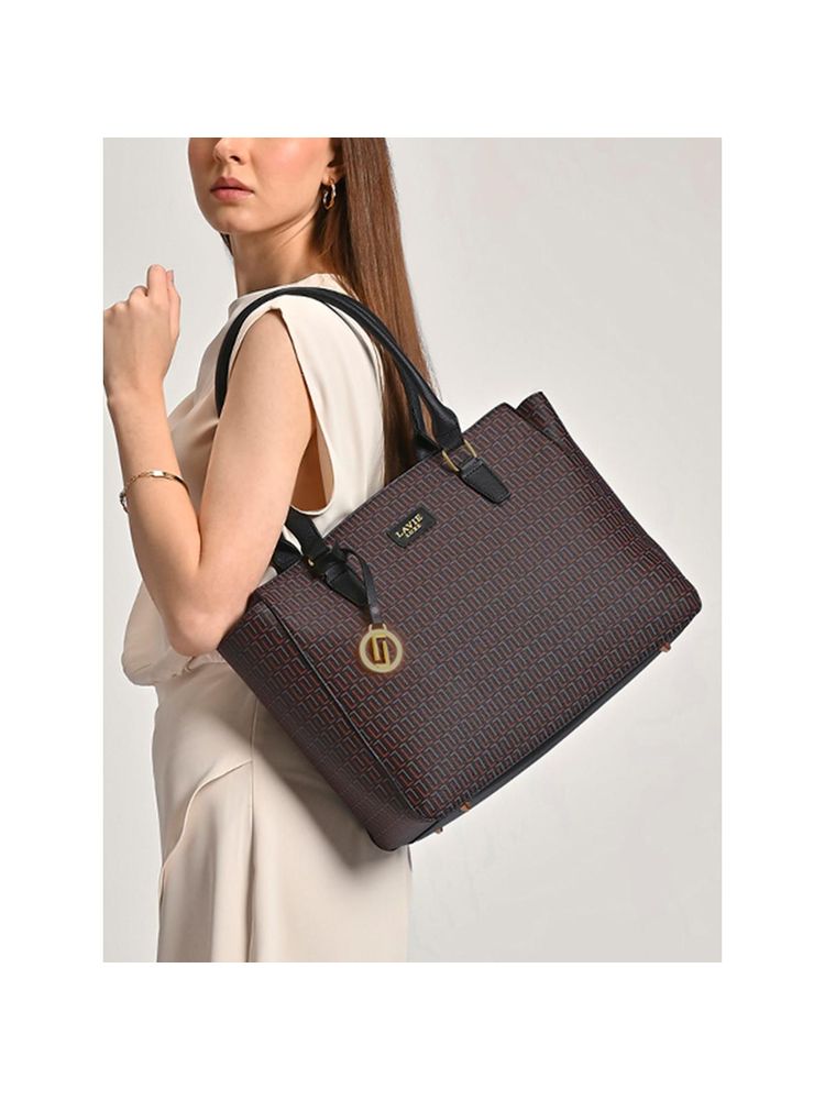 Lavie Luxe Black Mono Kelly25 Women's Shoulder Bag (L)-picture-19