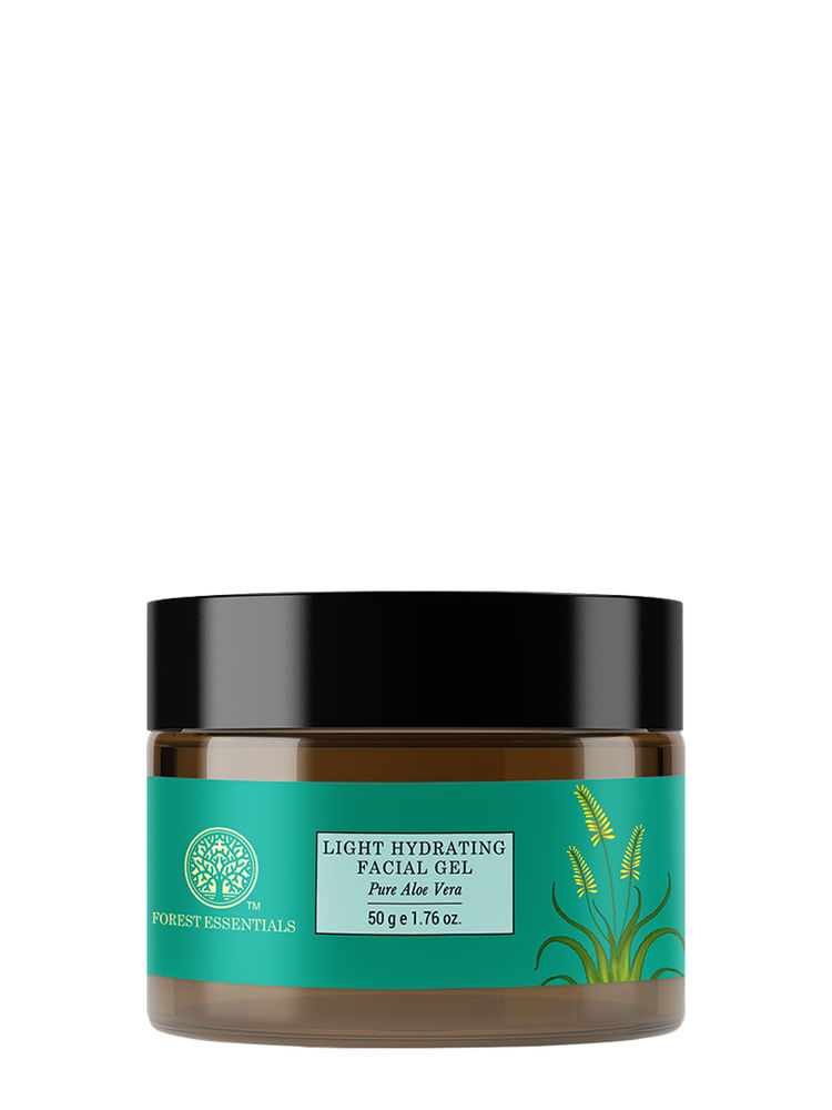 Forest Essentials Light Hydrating Facial Gel with Pure Aloe Vera - Lightweight Moisturiser for Acne-image-27