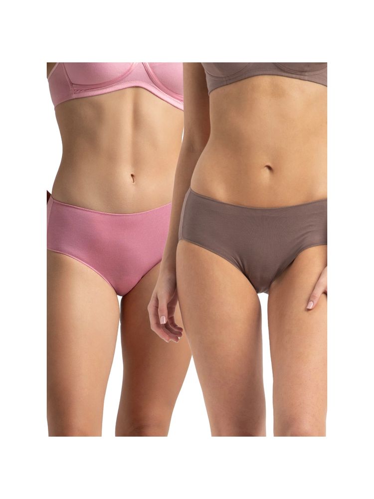 Jockey 1802 Women Micro Modal Elastane Hipster-Cashmere Rose and Deep Taupe (Pack of 2)-picture-21
