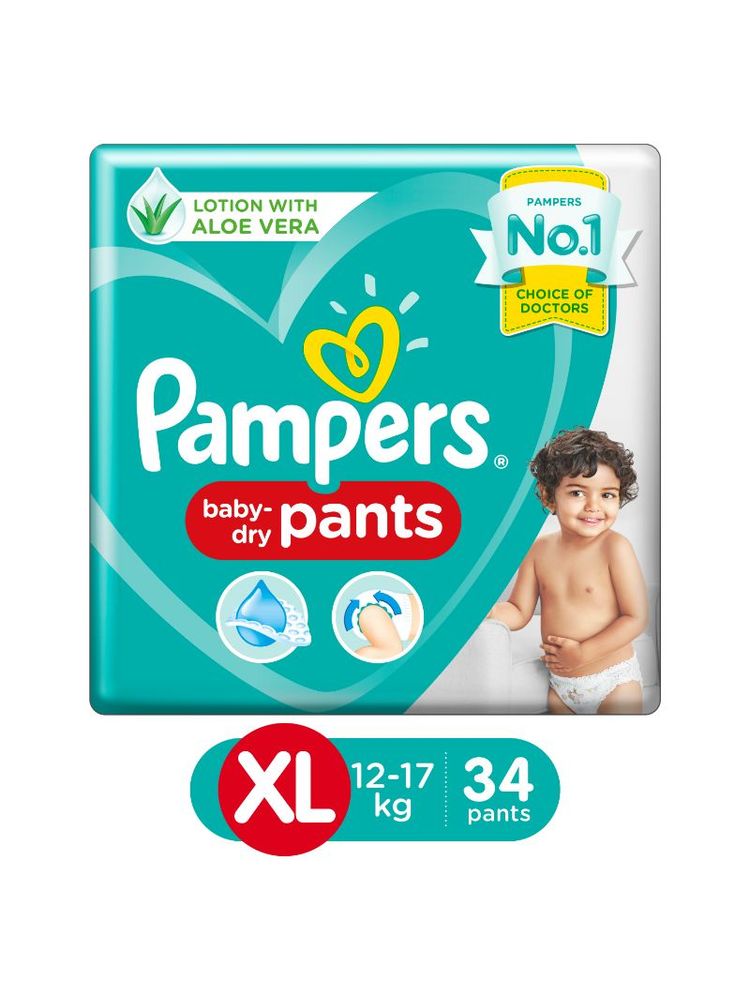 Pampers New Diapers Pants, XL