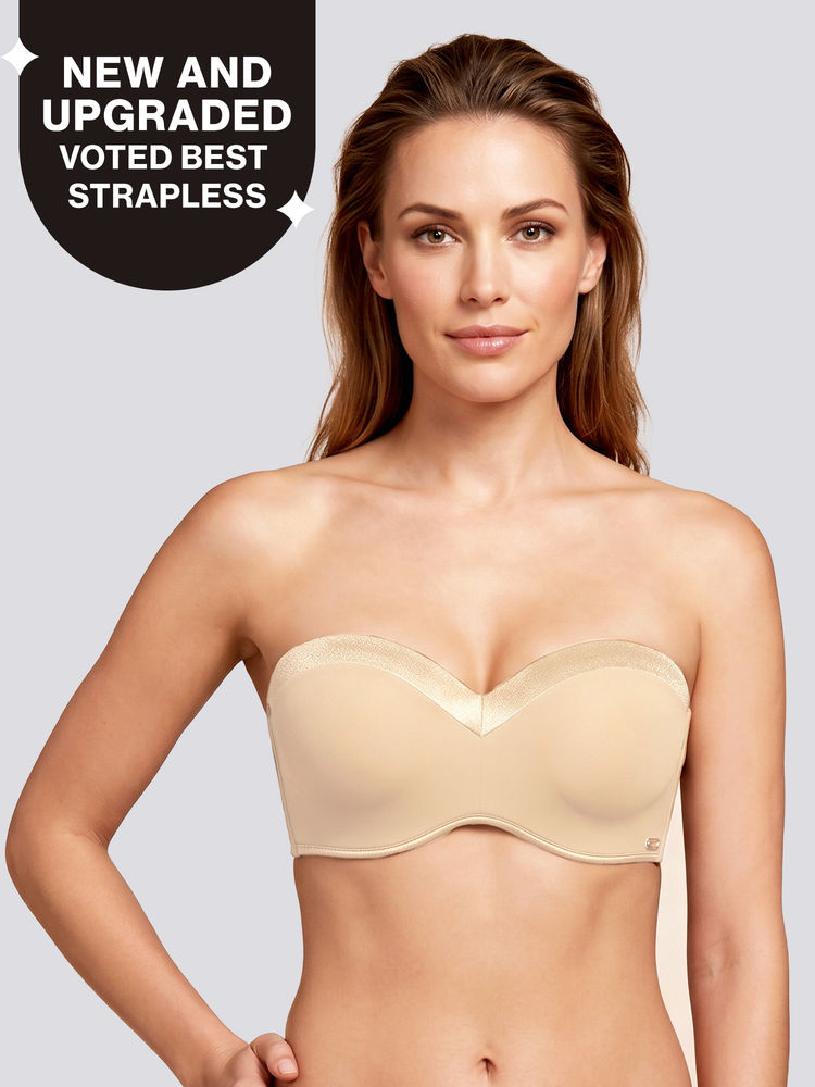 nykd by nykaa The Ultimate Multiway Luxe Satin Strapless Padded Wired Bra NYB027 Satin Sand-picture-12