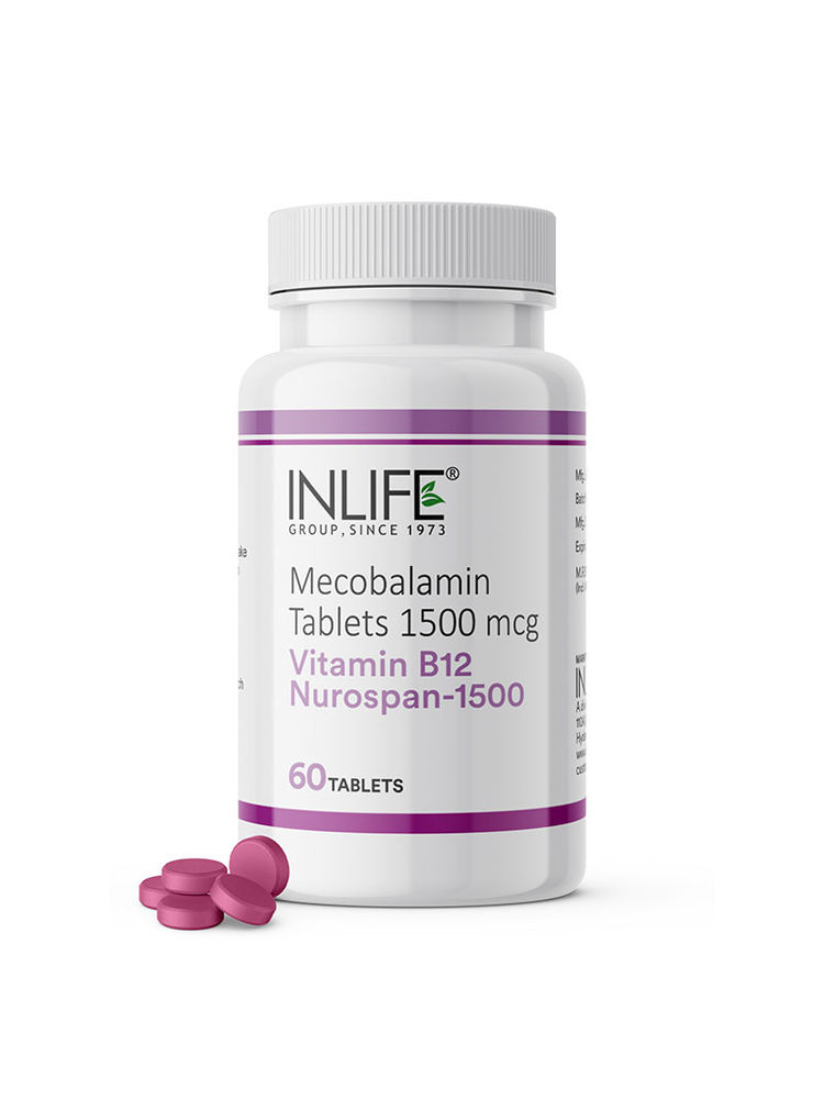 Inlife Vitamin B12 1500mcg Methylcobalamin Supplement Energy, Nervous System Support For Men & Women-picture-24