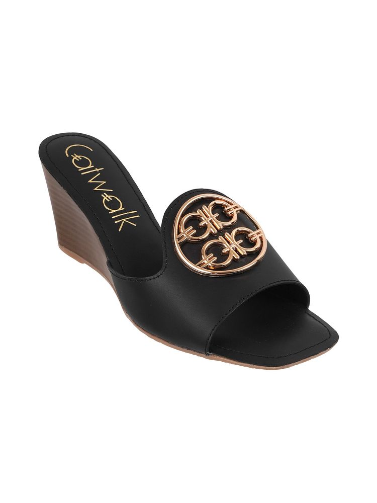 Catwalk Casual Women Black Back To Basics Sandal Heels-picture-20