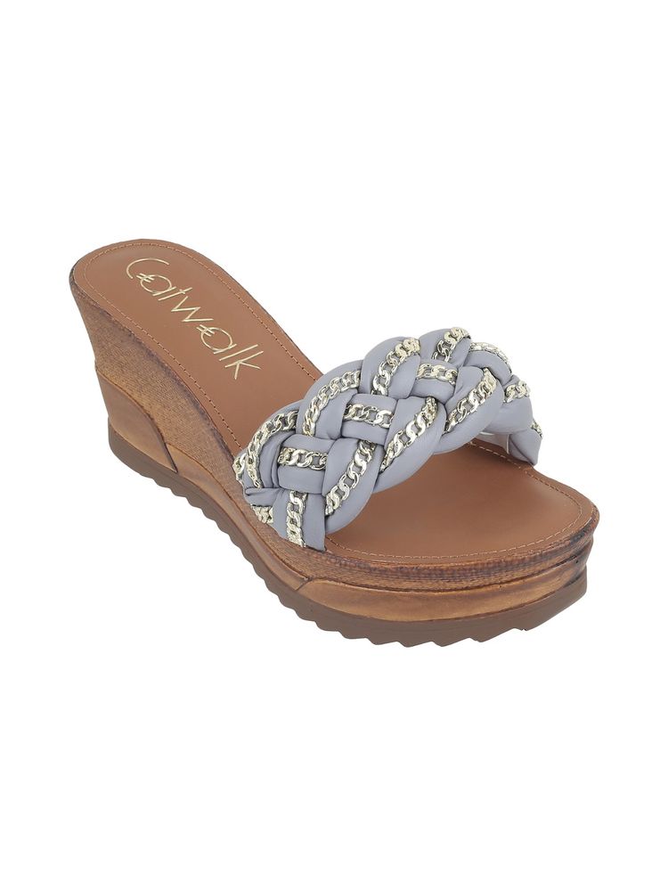 Catwalk Casual Women Blue Sandals-image-18