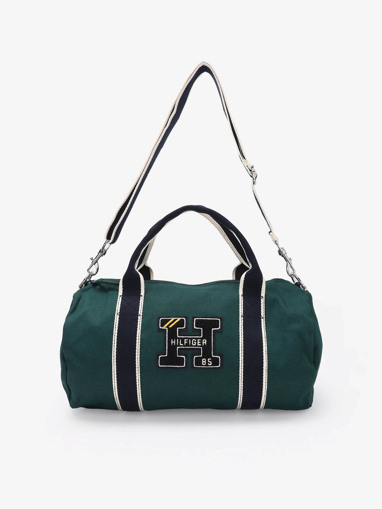 tommy hilfiger accessories Tommy Hilfiger Logo Green Polyester Duffle Bag with Detachable Strap-picture-13