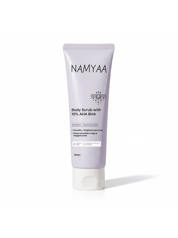 Namyaa Body Scrub With 10% AHA BHA - Glycolic, Lactic & Salicylic Acid Exfoliator-image-21