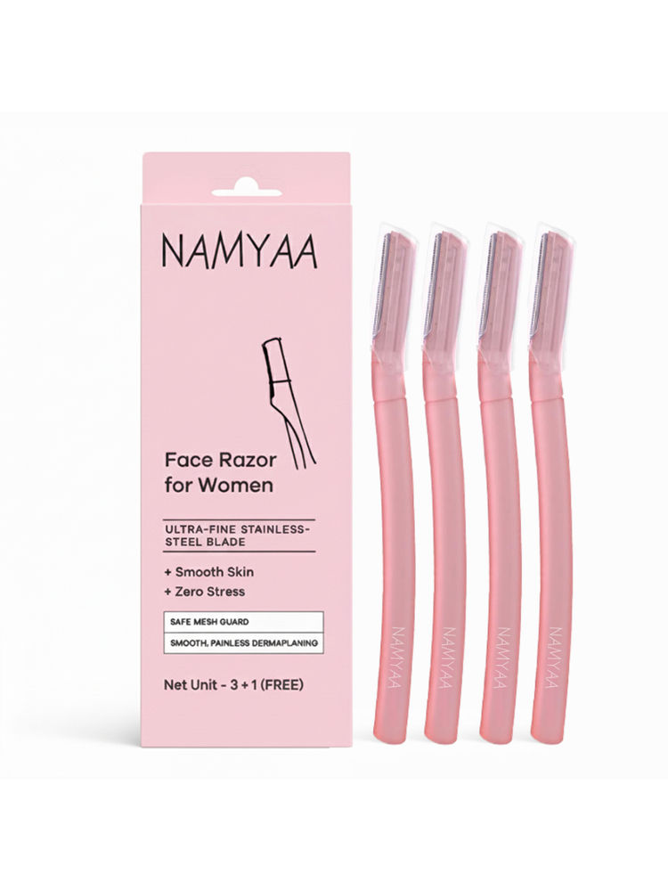 Namyaa Reusable Face Razor For Women - Pack Of 4 (Buy 3 Get 1 Free)-image-34