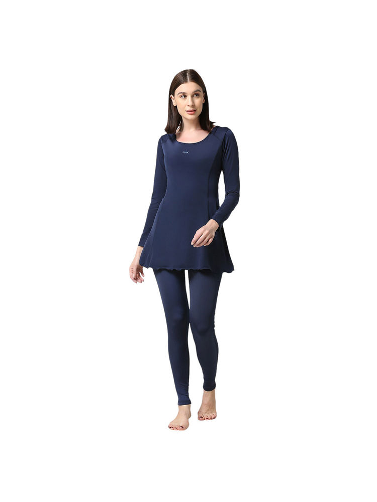 Black Panther Womens Navy Full Swimwear Top and Tight (Set of 2)-image-2