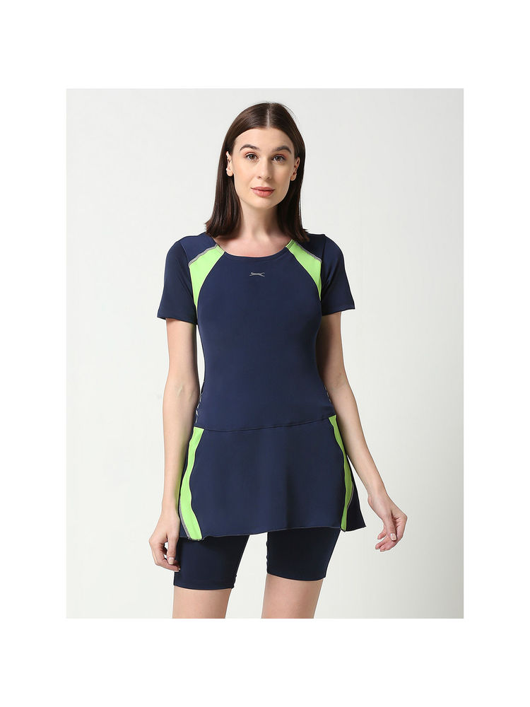 Black Panther Womens Navy Swimwear Top and Short (Set of 2)-image-47