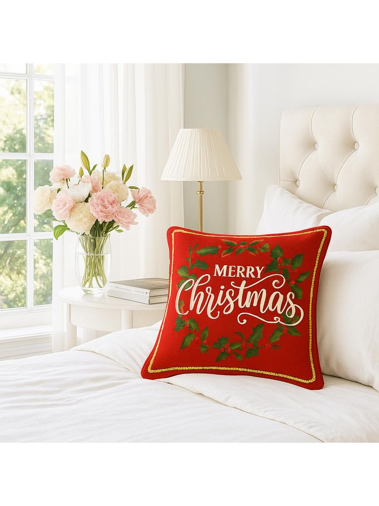 THROW PILLOW Merry Holiday Cushion Cover (One Size)-picture-9