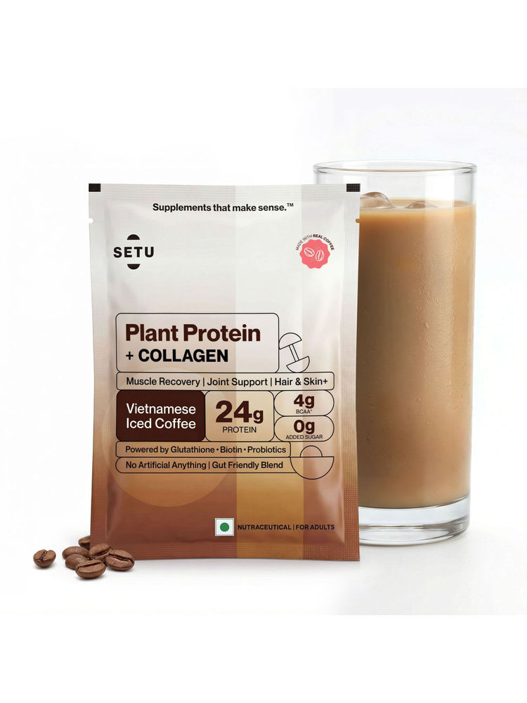 Setu Plant Protein + Veg Collagen 24G Protein Powder - Vietnamese Iced Coffee-image-24