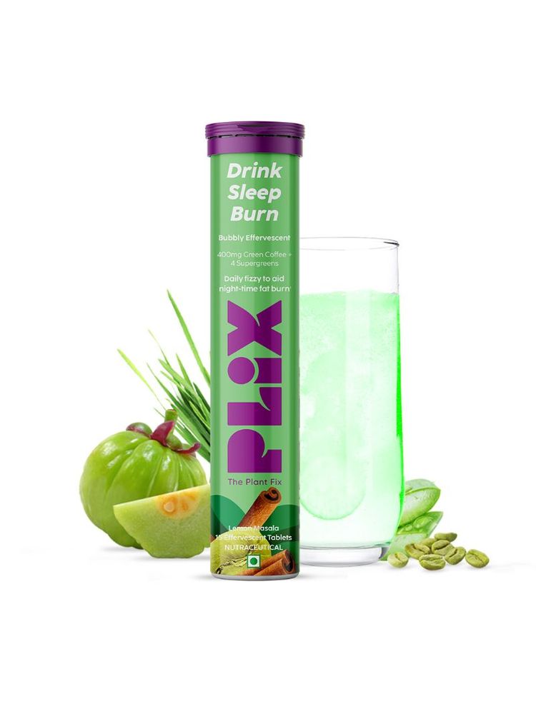 PLIX Green Coffee Bean Effervescent Tablet For Better Metabolism, Garcinia Cambogia, Lemon Masala-picture-28