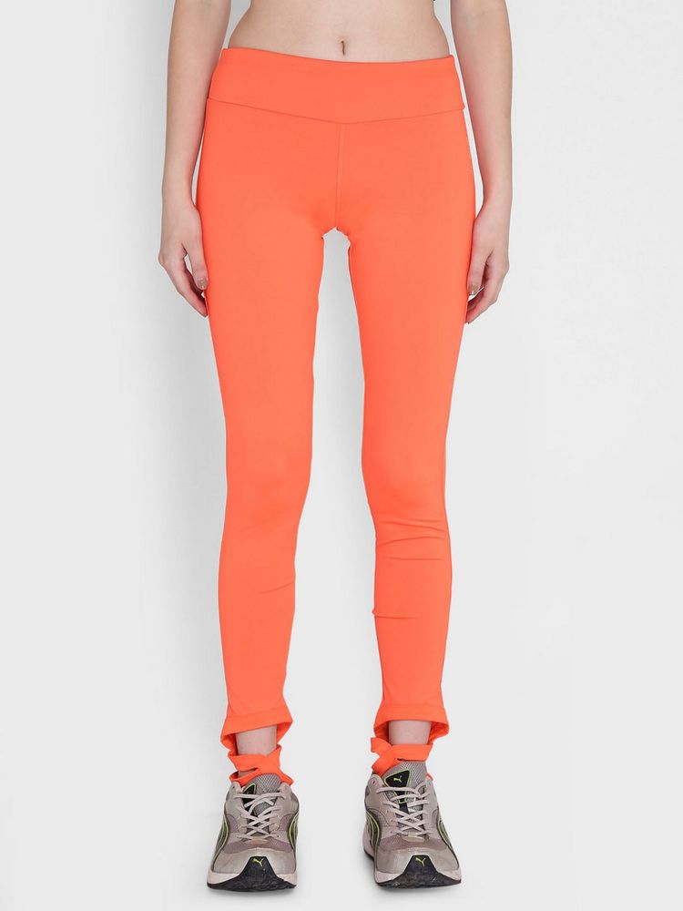 Alcis Women Solid Orange High Rise Stretchable Track Pant-picture-27