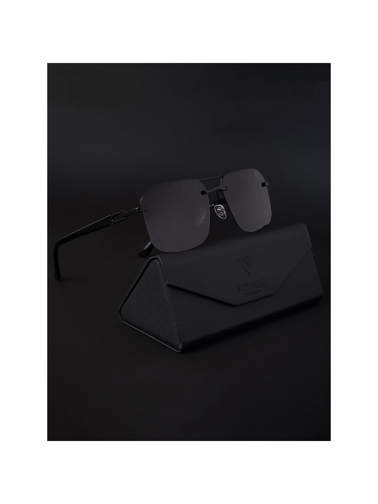 Voyage Polarized & UV Protected Black Wayfarer Sunglasses for Unisex Adult - 19072MG4143-picture-14