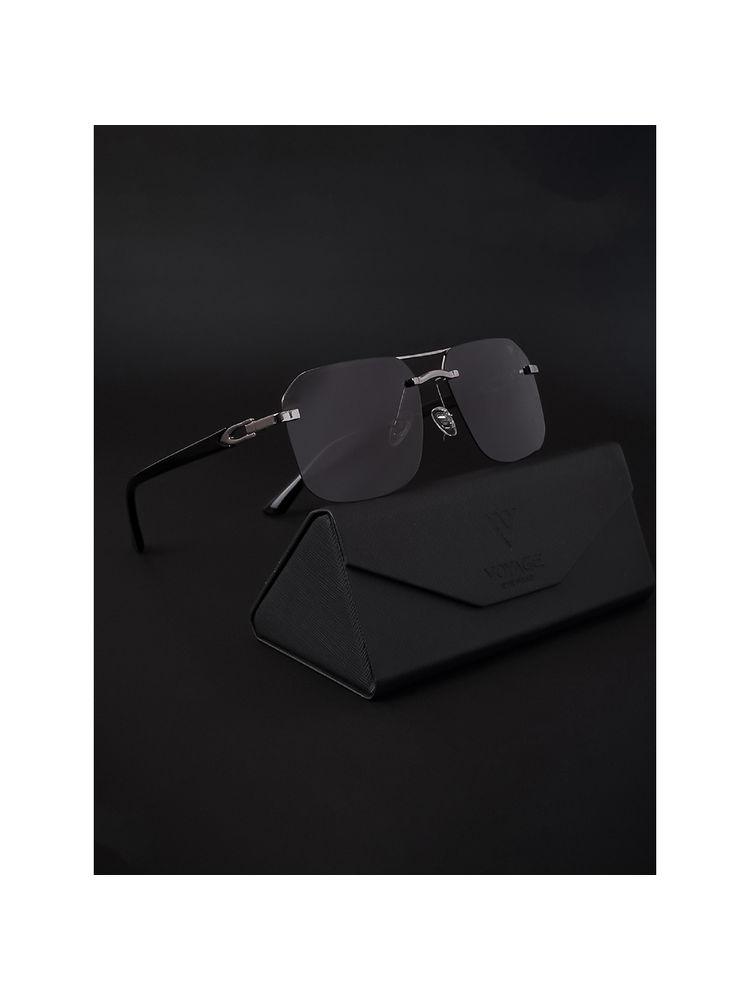 Voyage Polarized & UV Protected Silver Wayfarer Sunglasses for Unisex Adult - 19072MG4144-picture-10