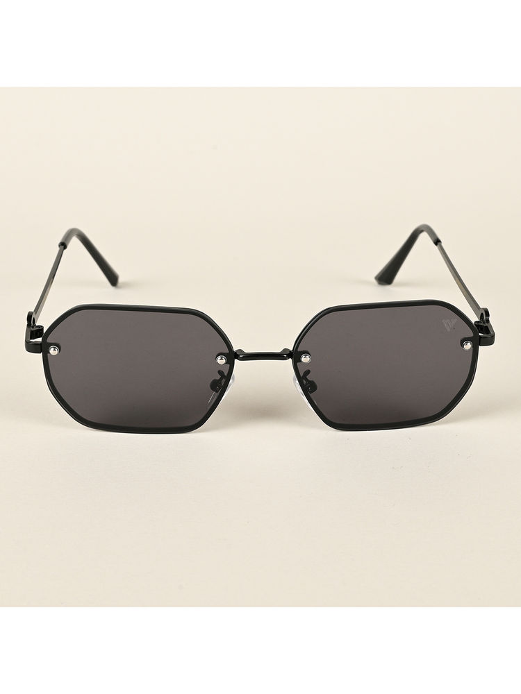Voyage Black Rectangle Sunglasses for Men & Women - 2318MG4498-picture-22