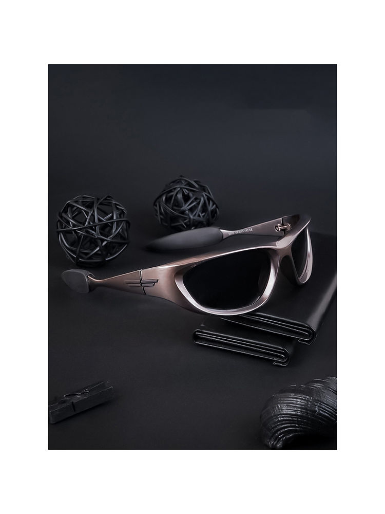 Voyage Polarized & UV Protected Black Wrap-Around Sunglasses for Unisex Adult - 5012MG4021-picture-23