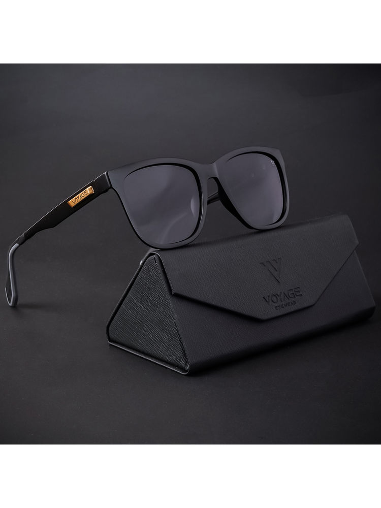 Voyage Matt Black Polarized Wayfarer Sunglasses for Men & Women - 891PMG4465-picture-17