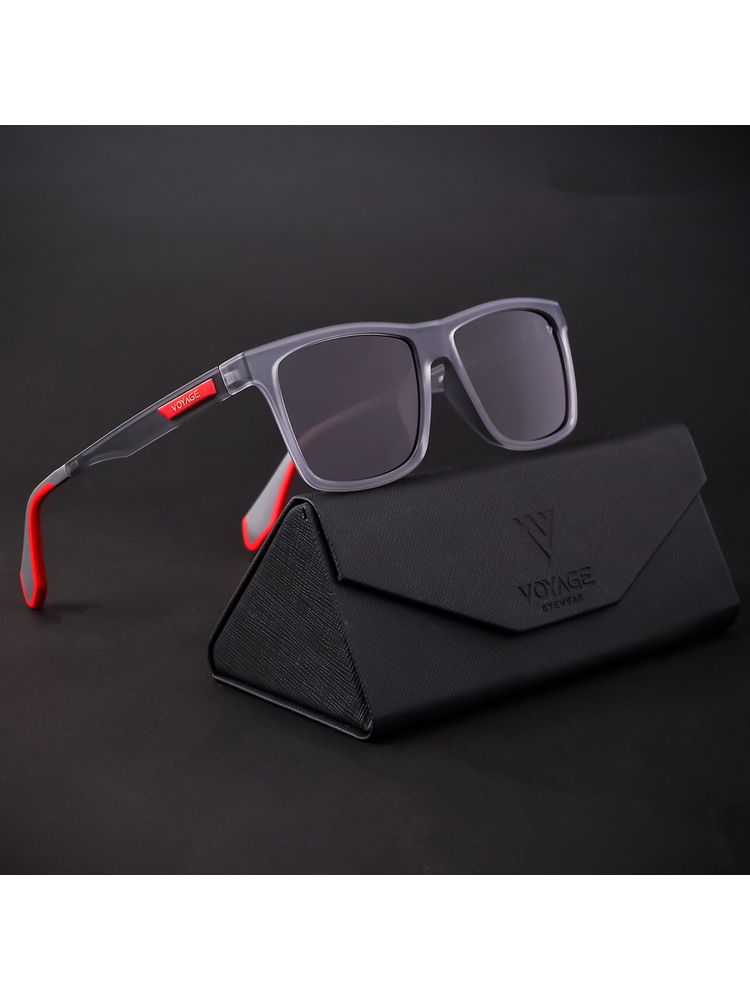 Voyage Grey Polarized Wayfarer Sunglasses for Men & Women - 892PMG4475-picture-37