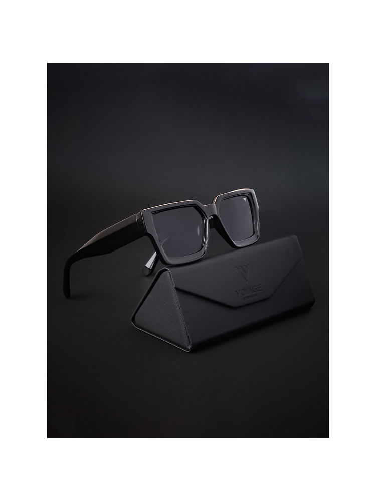 Voyage Polarized & UV Protected Black Wayfarer Sunglasses for Unisex Adult - 952PMG4114-picture-27