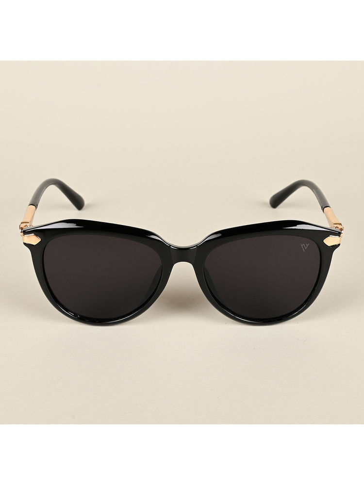 Voyage Black Oval Sunglasses for Women - G15059MG4225