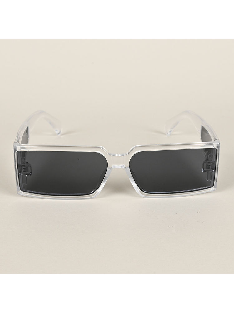 Voyage Black Rectangle Sunglasses for Men & Women - LH070MG4510-image-29