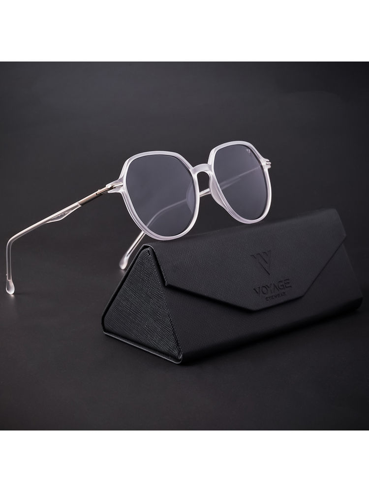 Voyage Clear Polarized Round Sunglasses for Men & Women - TR8068PMG4298-image-10