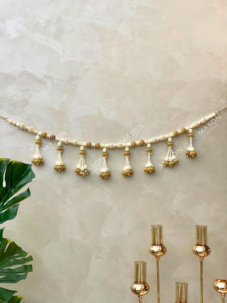 Mason Home Festive Timeless Gold & White Toran-picture-20