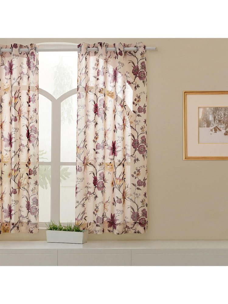 Story@Home Polyester Window curtain long, Grey, Herringbone (5 Feet)-image-30